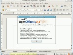 OpenOffice Writer instalado, porém na versão 2.4