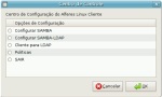 Centro de Controle - configurações básicas do Samba/Rede